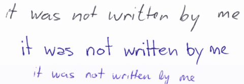 Towards entry "Spatio-Temporal Handwriting Imitation"